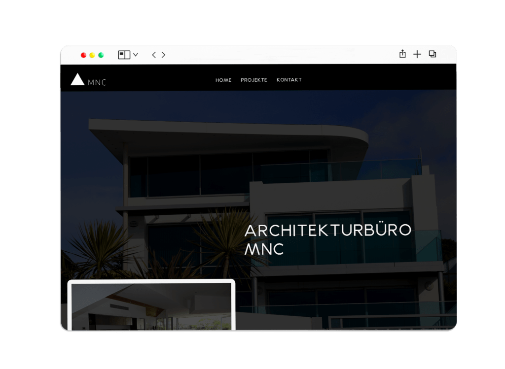 Webseite für Architekten