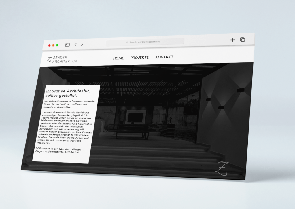 Website für Architekten