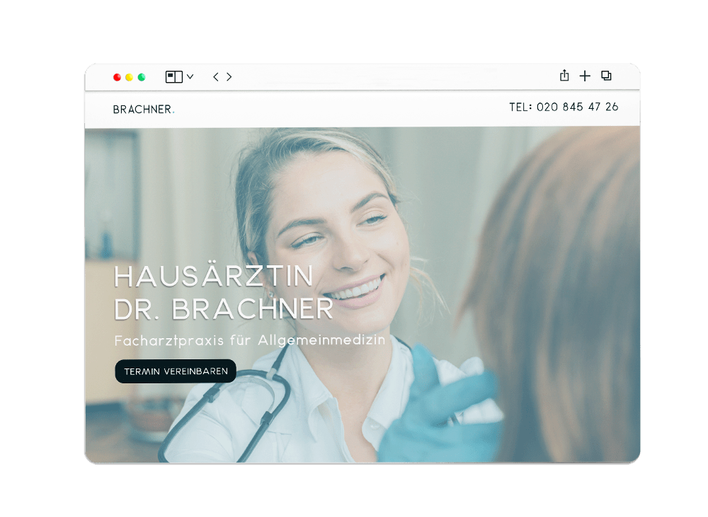 Webseite für Ärzte
