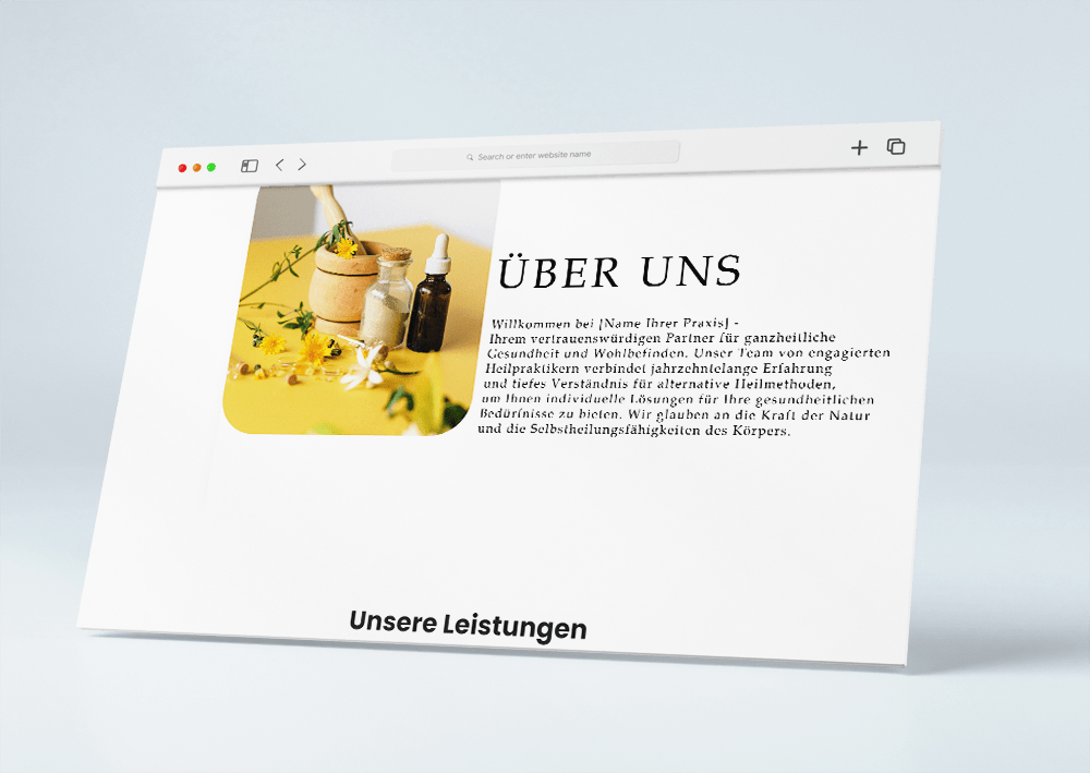 Website für Heilpraktiker