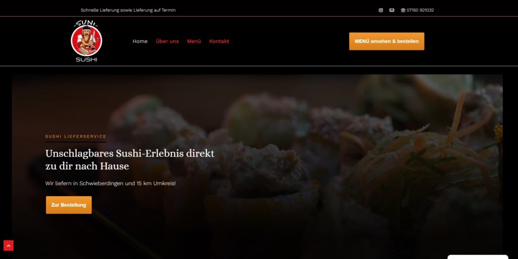Website für Restaurant