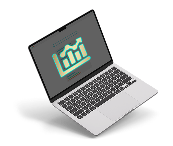 Bild zeigt ein Laptop mit einem Umsatzsymbol und dient der Suchmaschinenoptimierung Ludwigsburg SEO Ludwigsburg